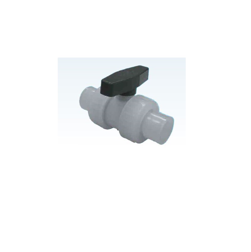 Ball Valve 1/2" Polypropylene Socket Fusion Whiteline True Union Max Pressure 150 PSI